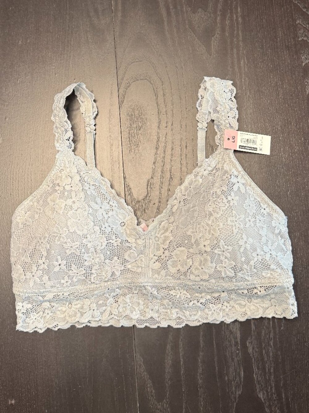 NWT No Boundaries Gray Lace Bralette